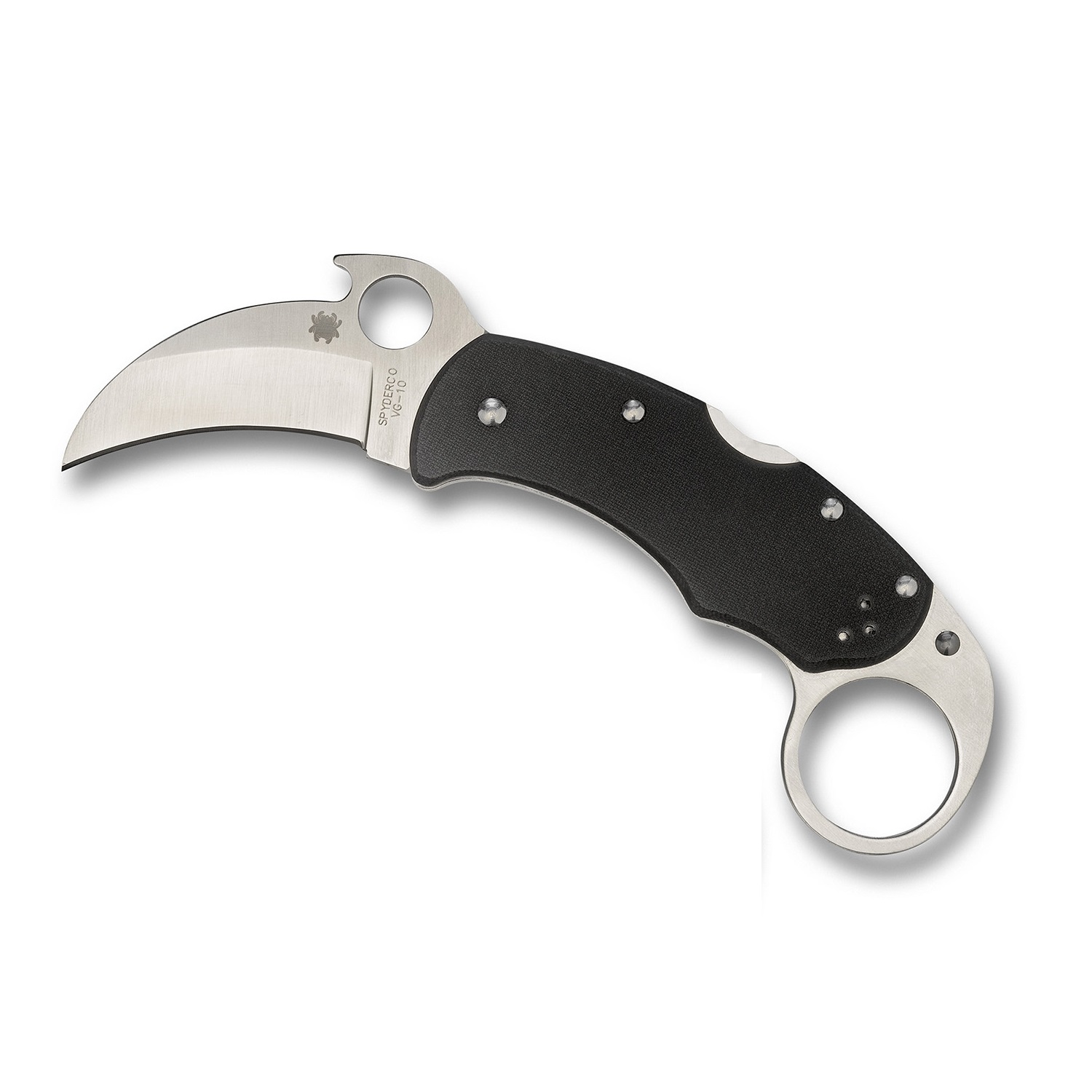 Spyderco C170GP Karahawk Plain Edge Folding Knife G10 Handle eBay